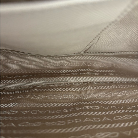 Prada Quilted Floral Shoulder Bag in Cream with Gold Hardware - Picture 14 of 16